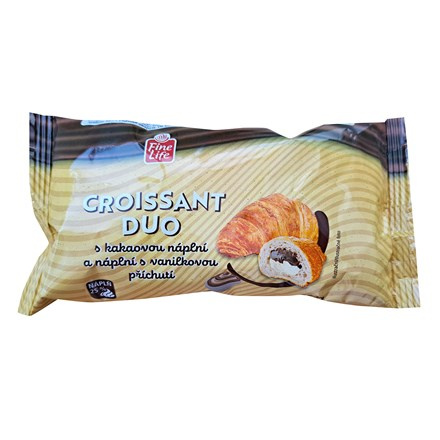 Fine Life Croissant s vanilkovou příchutí 30 x 60 g