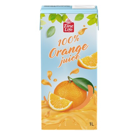 Fine Life pomeranč 100% 12 x 1 l
