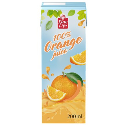 Fine Life pomeranč 100% 27 x 200 ml