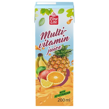 Fine Life multivitamín 100% 27 x 200 ml