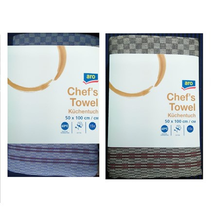 aro Utěrka 50 x 100 cm BA 100 černá 15 ks