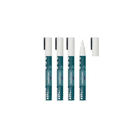 METRO PROFESSIONAL Popisovač 1 - 2 mm bílý 4 ks