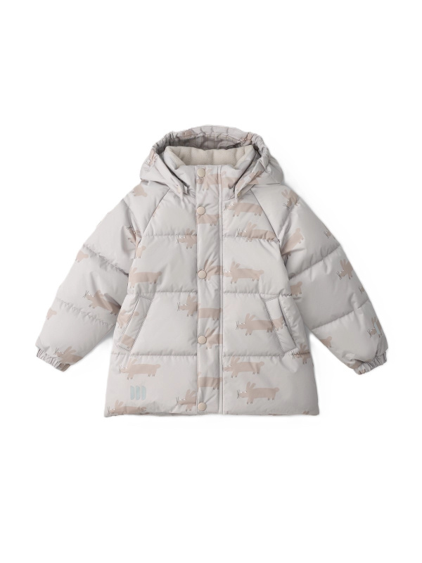 LEOKID Zimní prošívaná bunda Leni Silver Cloud Fluffy vel. 98
