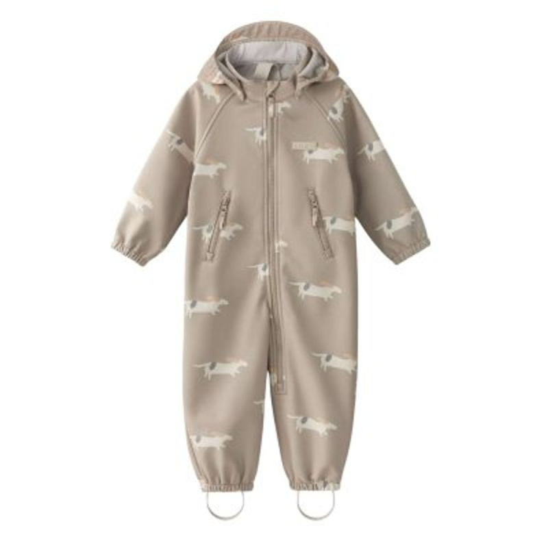 Leokid softshellová kombinéza lilo beige woof vel. 92