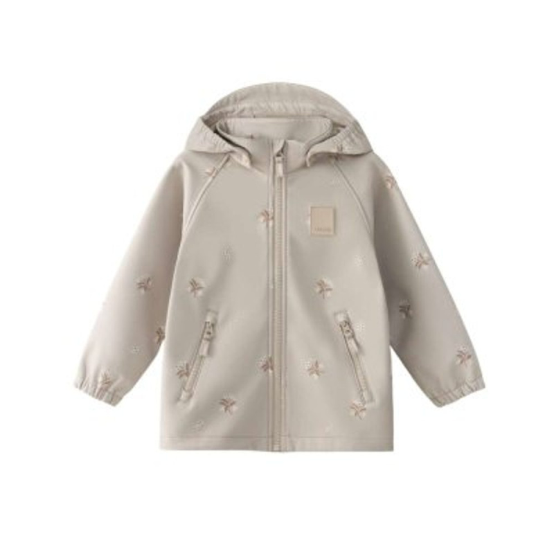 Leokid softshellová bunda Lake silver cloud flower vel. 80