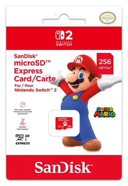 SanDisk microSD Express 256GB Červená