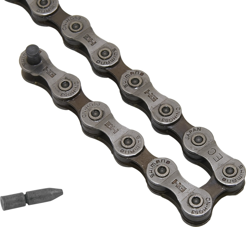 SHIMANO řetěz SH CNHG53 šedý balený + čep  9k