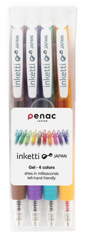 Roller Penac Inketti sada 4 barev (oranžová, hnědá, levandulová, tyrkysová)