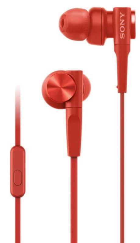 Sluchátka Sony MDR-XB55AP / 4-24000 Hz / 3,5 mm Jack / 16 ohm / červená Varianta: ivi1