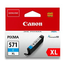 Kazeta inkoustová CANON CLI-571XL C, azurová