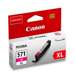 Kazeta inkoustová CANON CLI-571XL M, purpurová