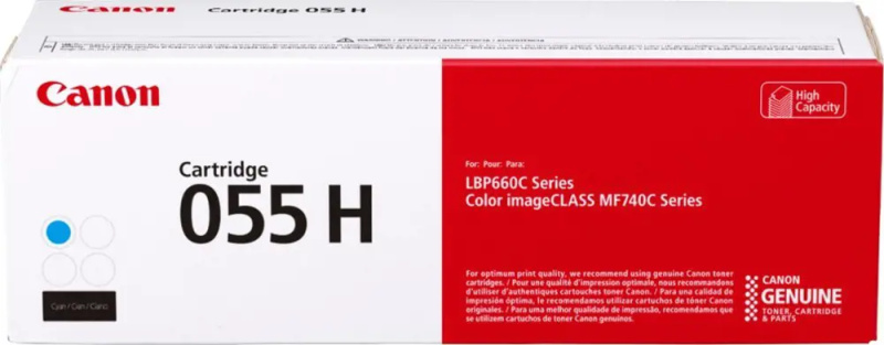 Toner Canon CRG-055 H - azurový