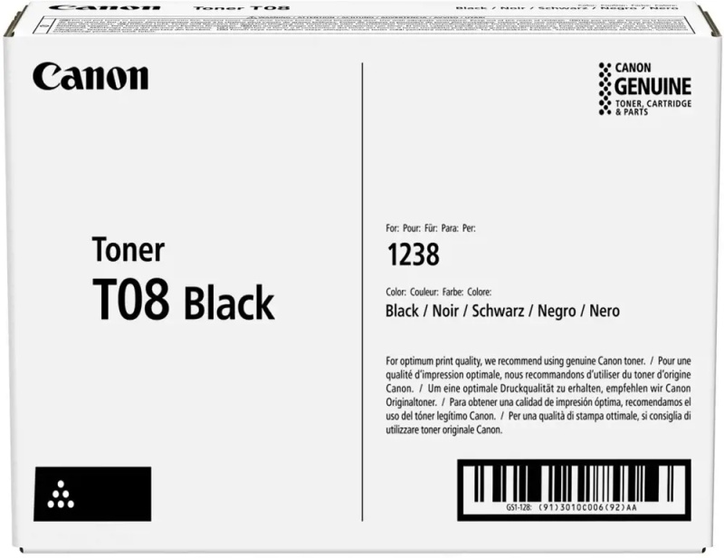 Toner Canon T08 - černý