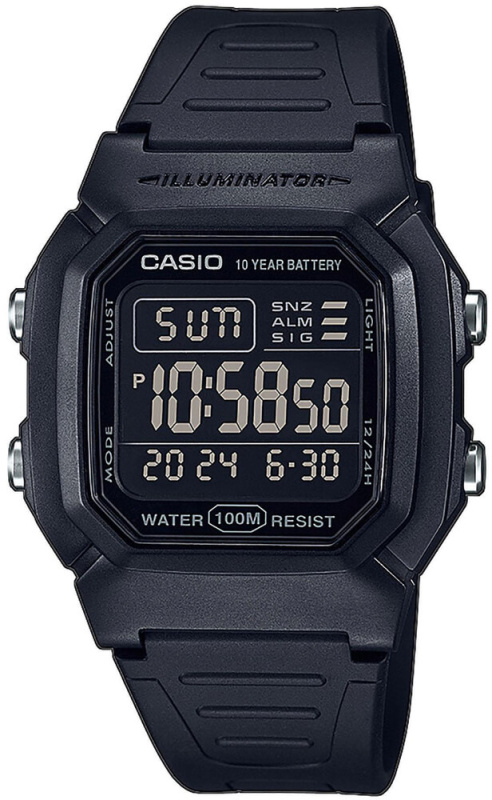 Casio W-800H-1BVES Collection 37mm