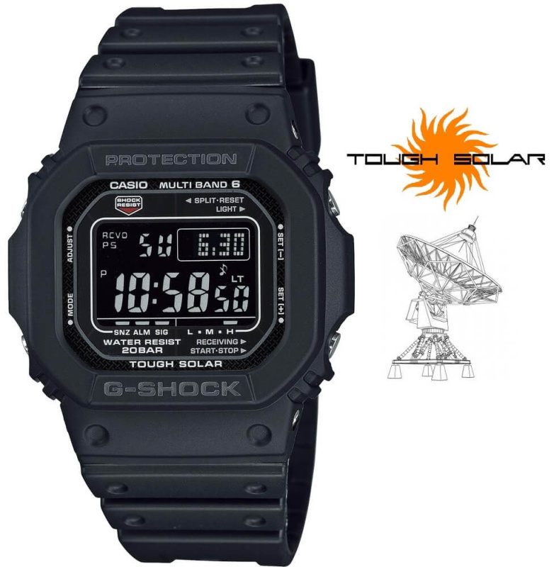 Casio GW-M5610U-1BER G-Shock Solar radio controlled watch 43mm