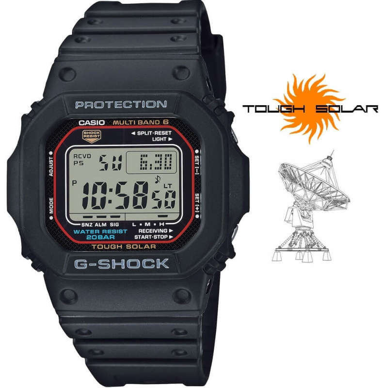 Casio GW-M5610U-1ER G-Shock Solar radio controlled watch 43mm