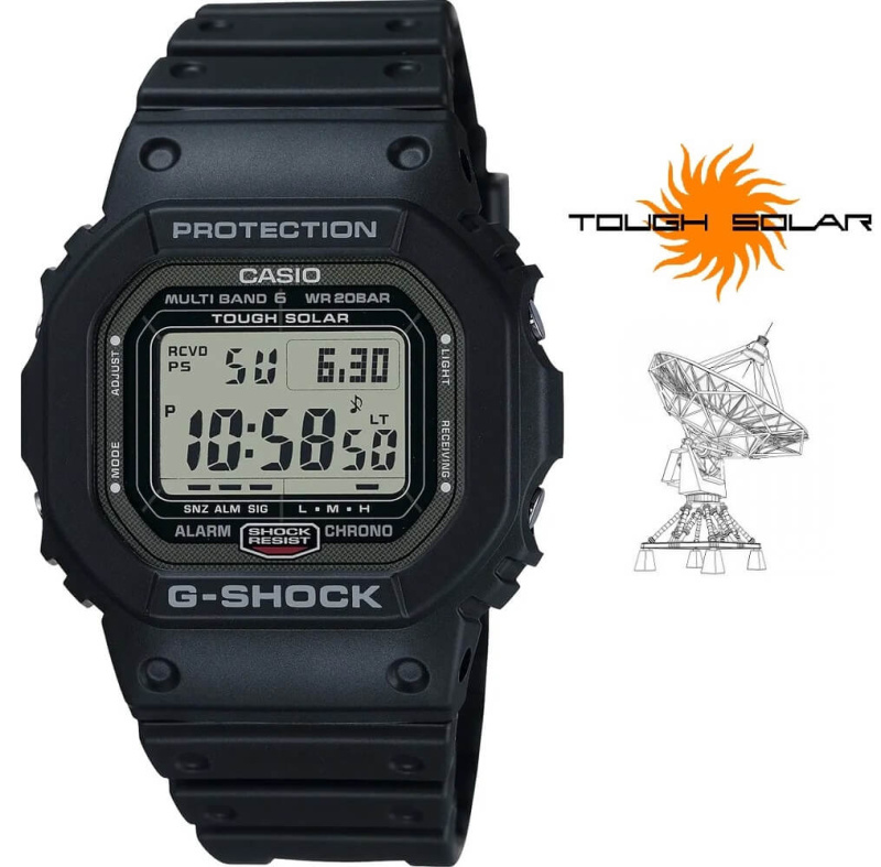Casio GW-5000U-1ER G-Shock Solar radio controlled watch 44mm