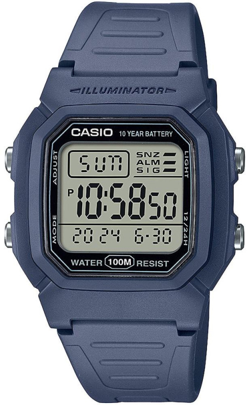 Casio W-800H-2AVES Timeless Collection 37mm 10ATM