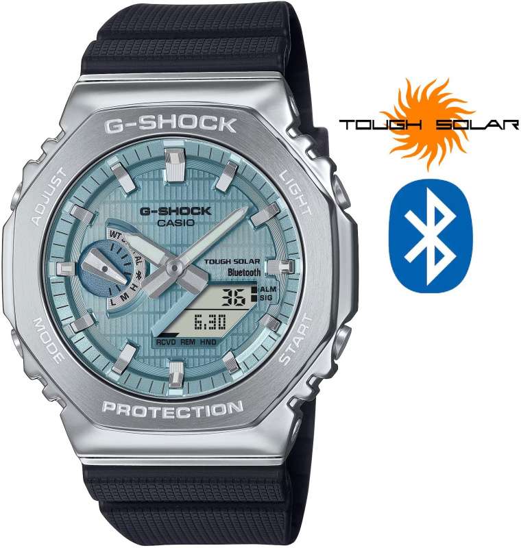 Casio GBM-2100A-1A2ER G-Shock G-Steel Solar 44mm 20ATM
