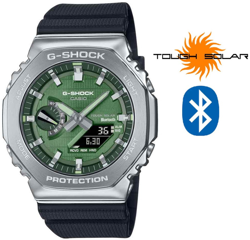 Casio GBM-2100A-1A3ER G-Shock G-Steel Solar 44mm 20ATM