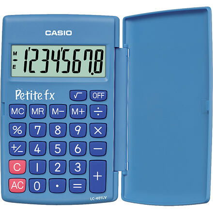 CASIO Kalkulačka LC 401 LV/BU modrá