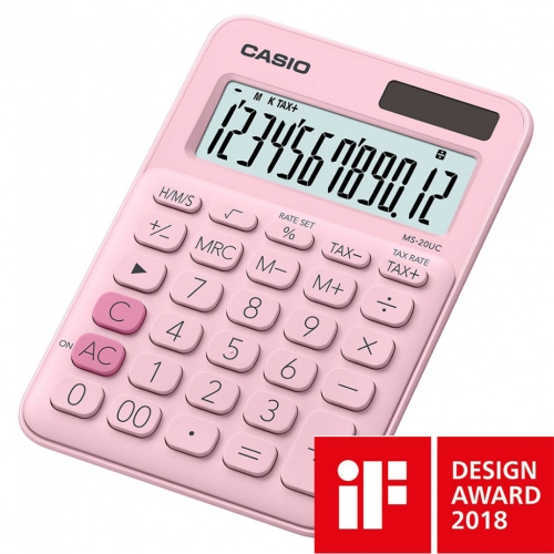 Kalkulačka Casio MS 20 UC PK - růžová