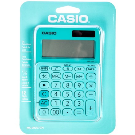Stolní kalkulačka Casio MS-20UC, zelená