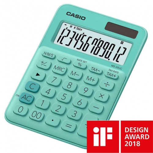 Stolní kalkulačka Casio MS-20UC, zelená