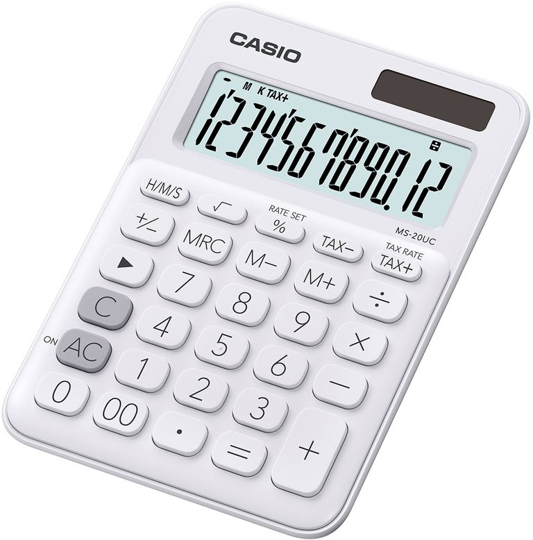 Kalkulačka Casio MS 20 UC WE - bílá