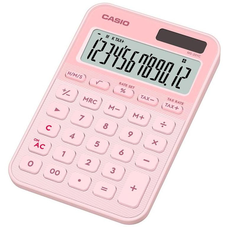 Kalkulačka Casio MS 20 YC LP - sv. růžová