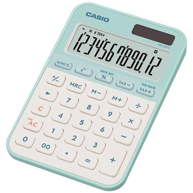 Kalkulačka Casio MS 20 YC LG - sv. zelená