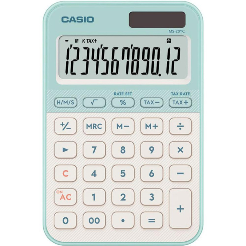 Kalkulačka Casio MS 20 YC LG - sv. zelená