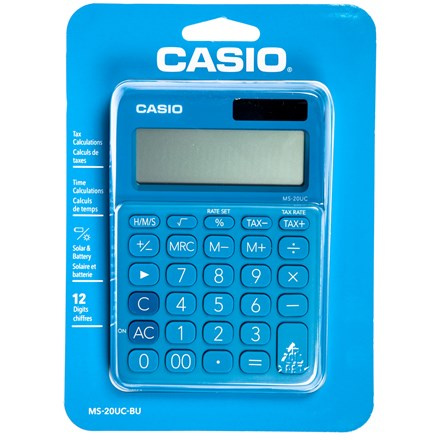 Stolní kalkulačka Casio MS-20UC, modrá