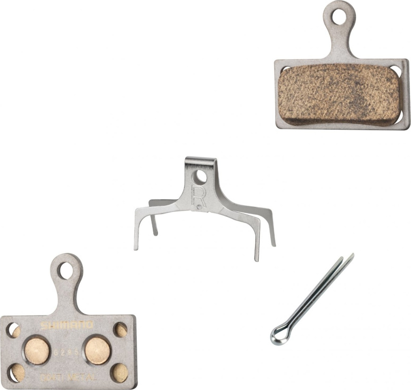 SHIMANO destičky brzdové SH G04Ti kovové, s pružinou