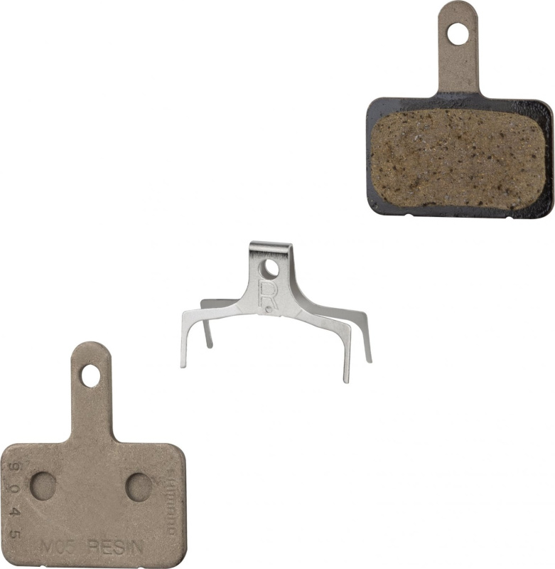 SHIMANO destičky brzdové SH M05 polymerové, s pružinou