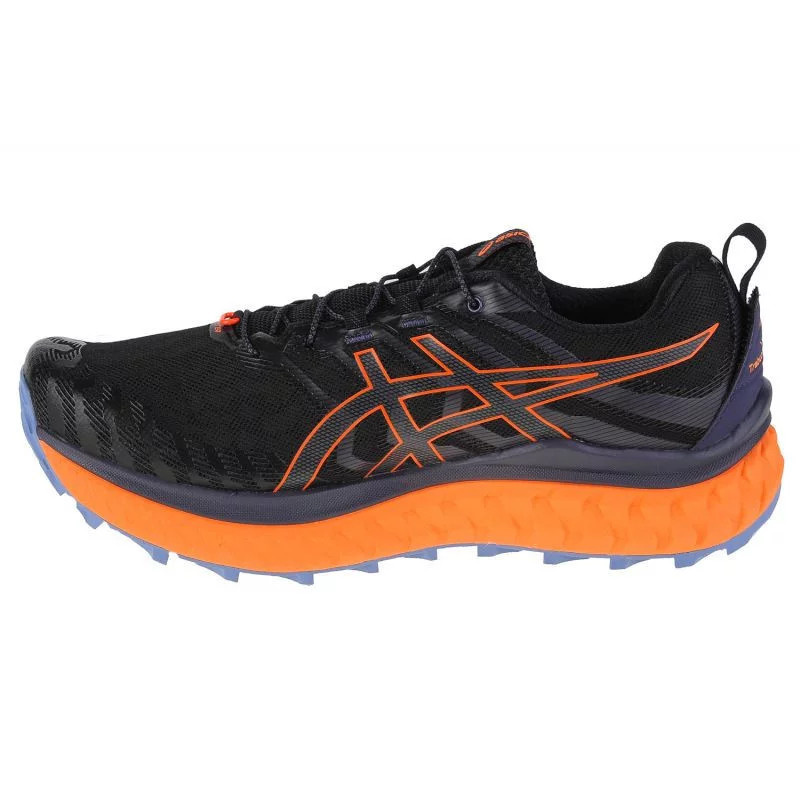 Pánská běžecká obuv Trabuco Max 1011B028-005 Černá- modrá- oranžová - Asics černá-oranžová 44,5
