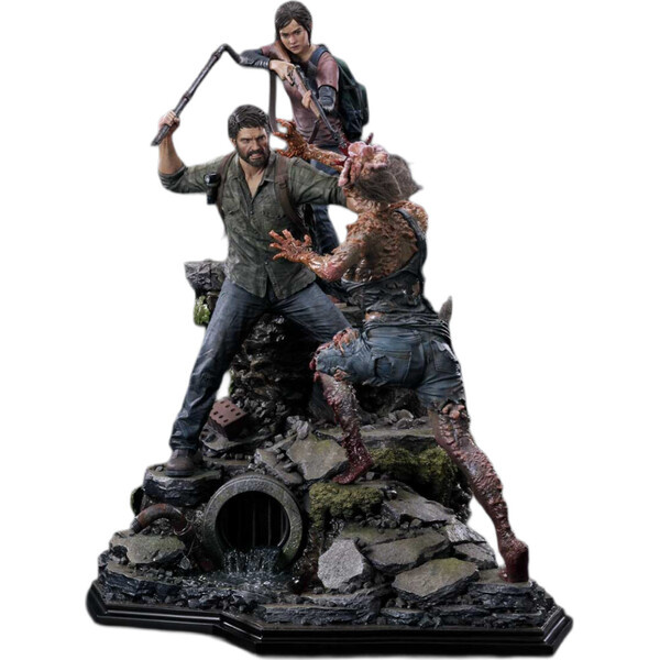 Socha The Last of Us Part I Ultimate Premium Masterline Series Statue Joel & Ellie Deluxe Bonus Vers
