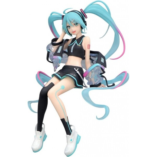 Furyu Hatsune Miku Noodle Stopper PVC Soška Neon Cyber 16 cm Vícebarevná