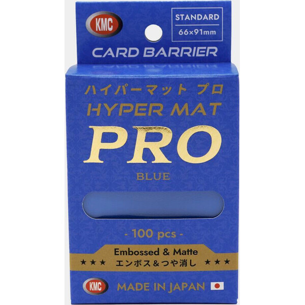 KMC Standard Sleeves - Hyper MAT PRO Blue (100 Sleeves) Modrá