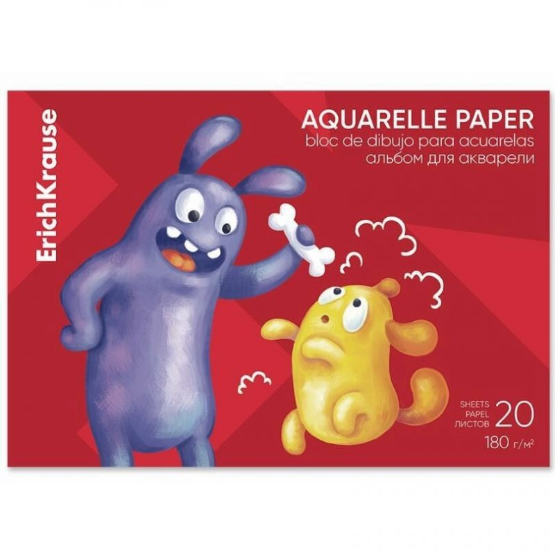 Skicák Akvarel Erich Krause (180g/m2, 20listů) A4