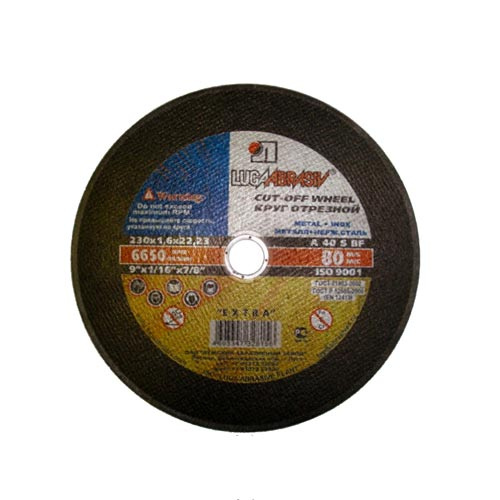 Řezný kotouč na ocel a nerez 230 × 1,6 × 22,23 mm