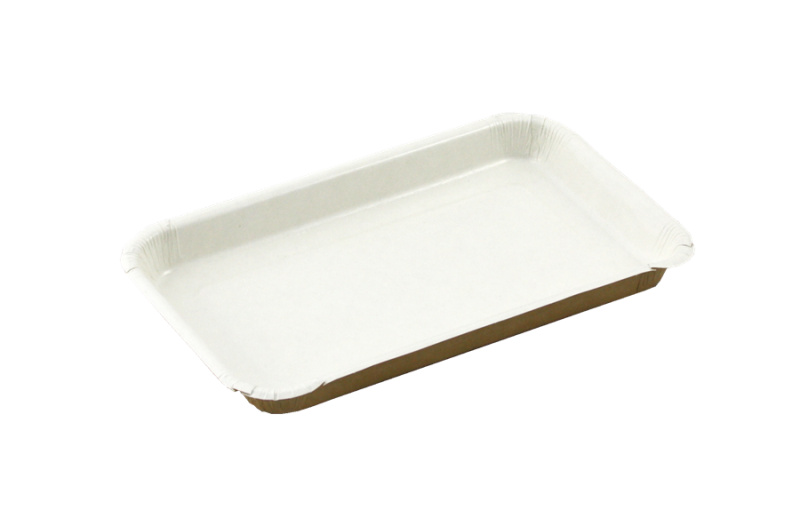 EcoRevolution Obaly Papírová podložní miska EKO 200/220x110/140x20 mm hnědá 50 ks