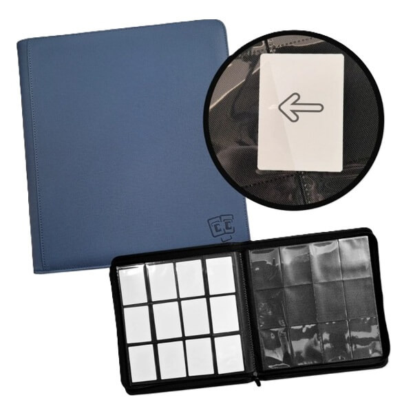 Album na karty TCG Guru 12-Pocket Zippered - Xenon Blue na 480 karet
