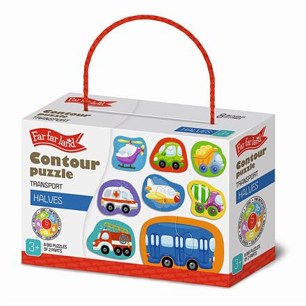 Kids Do Outline Puzzle poloviny - Transport