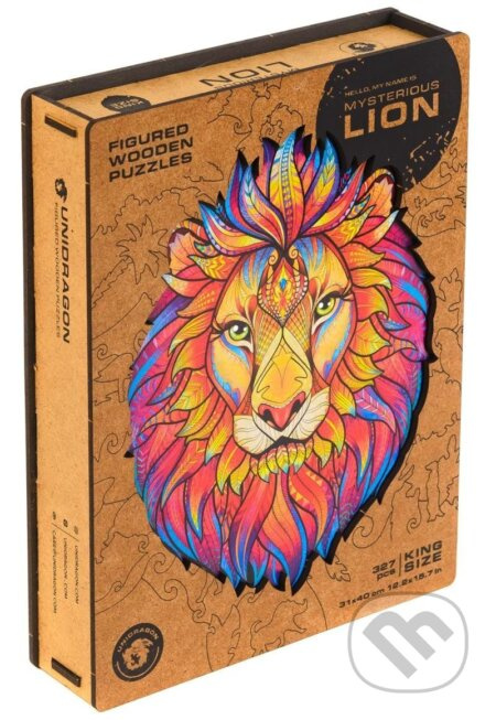 Lev L (Unidragon drevené puzzle) - puzzle z kategorie Zvířata