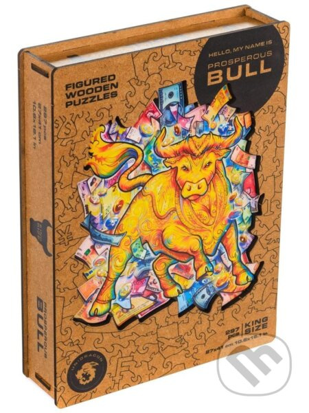 Býk L (Unidragon drevené puzzle) - puzzle z kategorie Zvířata