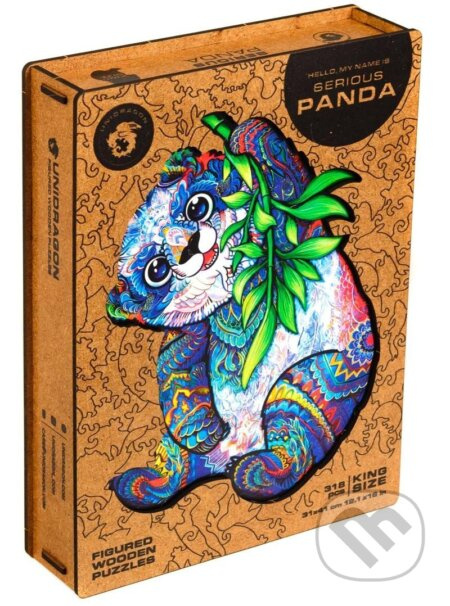 Panda L (Unidragon drevené puzzle) - puzzle z kategorie Zvířata