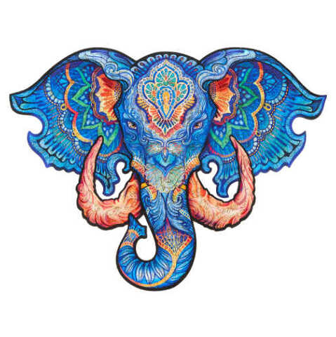 Slon M (Unidragon drevené puzzle) - puzzle z kategorie Zvířata