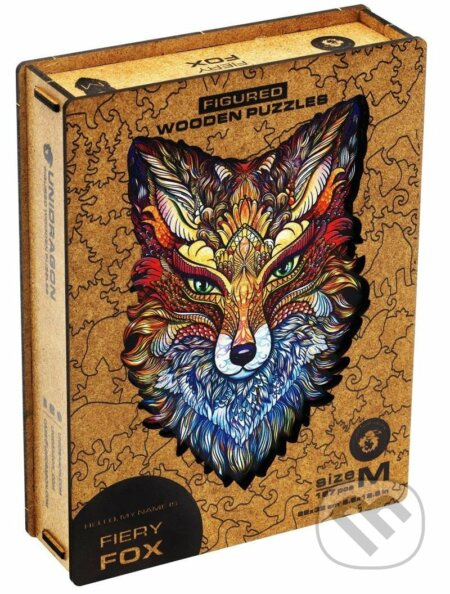 Pohádková liška M (Unidragon drevené puzzle) - puzzle z kategorie Zvířata