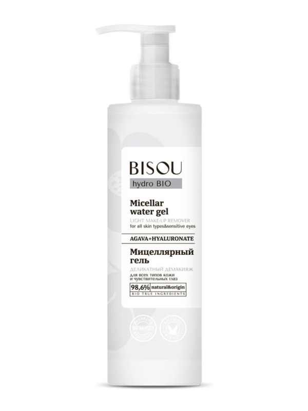 BISOU Jemný micelární odličovací gel - pro citlivé oči - všechny typy pleti, 150 ml